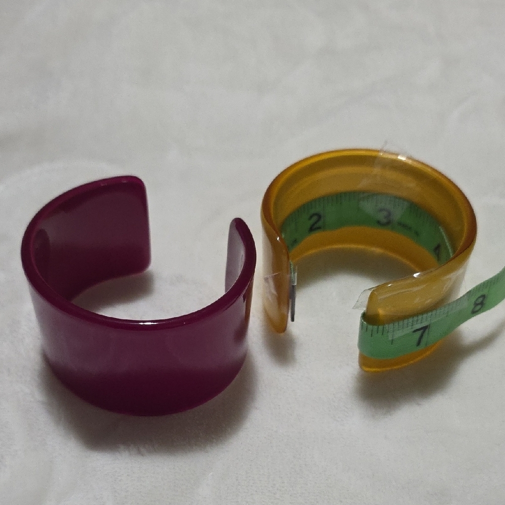 Purple and Yellow‎ Cuff Bracelets